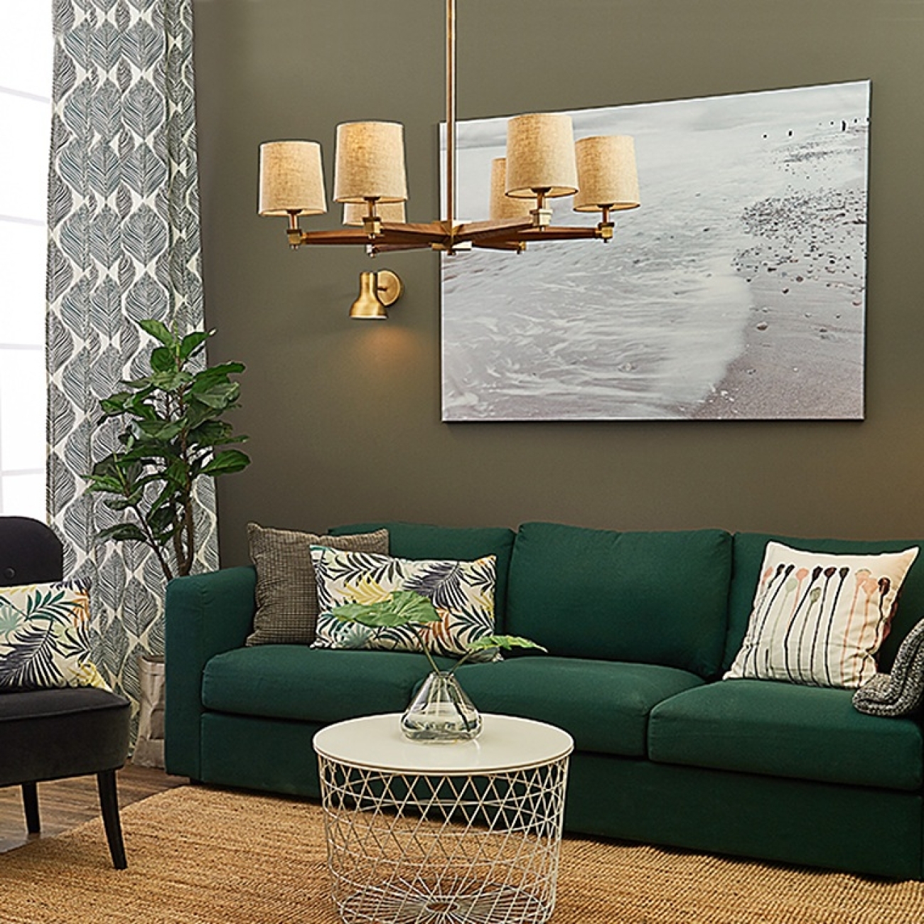 Потолочная люстра на штанге Jorgenson D85 Beige/Light Wood By ImperiumLoft Stavra01 203573-26 — фото 6