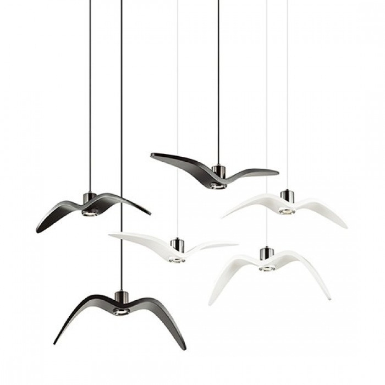 Подвесной светильник Brokis Night Birds White C ImperiumLoft 40.2189-0 (183502-22) — фото 8
