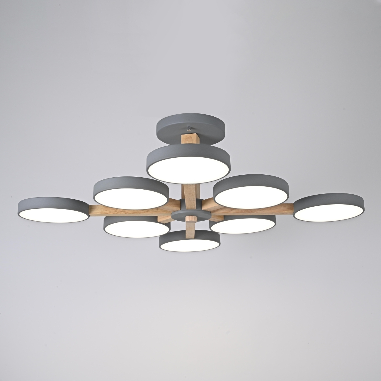 Потолочная люстра LED на штанге Turna L8 Grey By ImperiumLoft Turna-B01 (Умный дом, Алиса) 228857-26 — фото 8