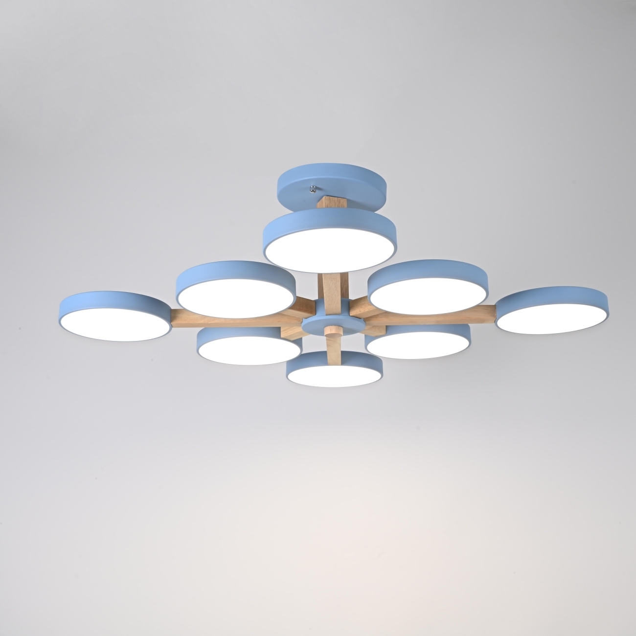 Потолочная люстра LED на штанге Turna L8 Blue By ImperiumLoft Turna-B01 (Умный дом, Алиса) 228853-26 — фото 5