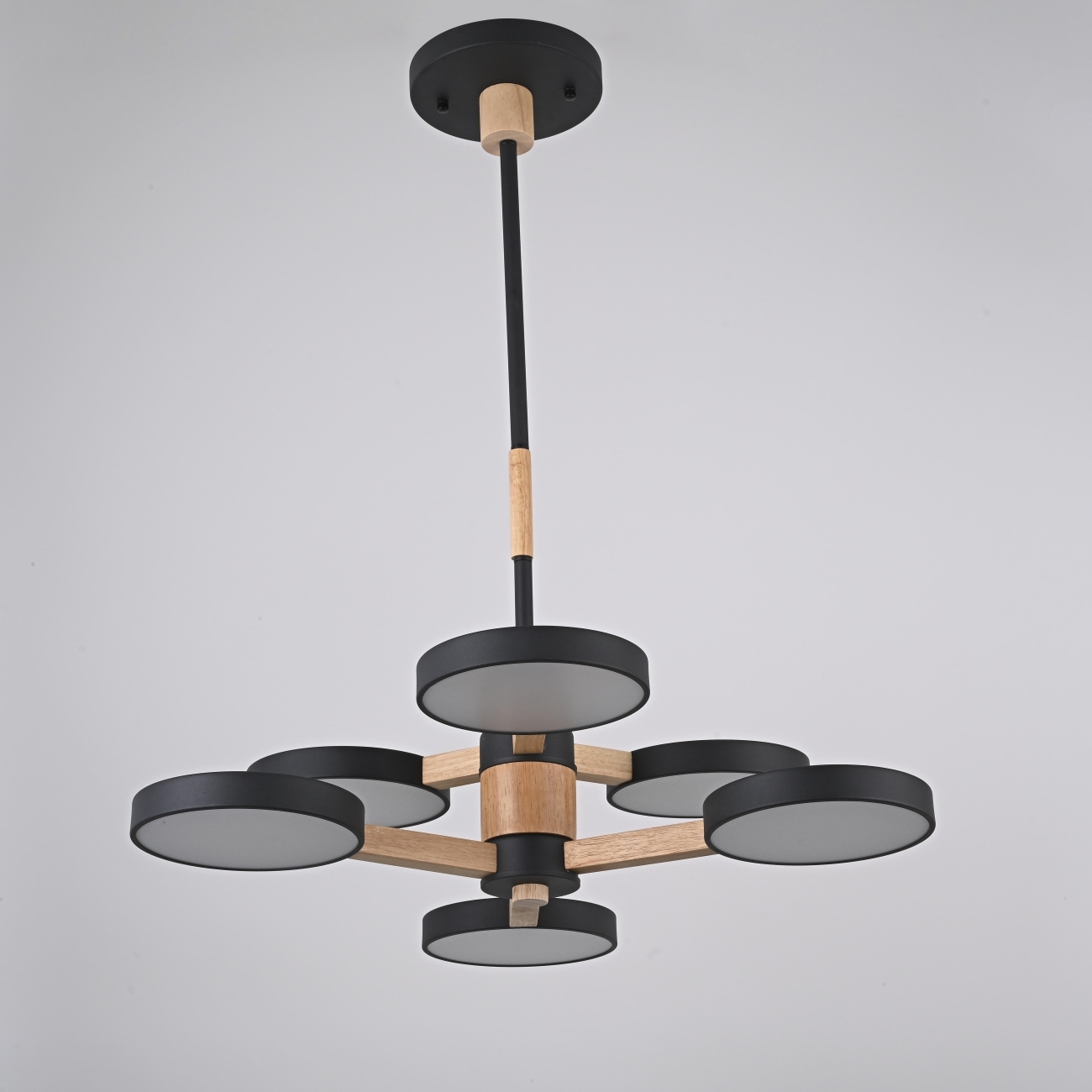 Потолочная люстра LED на штанге Turna Dbl L6 Black By ImperiumLoft Turna-Dbl01 (Умный дом, Алиса) 229084-26 — фото 8
