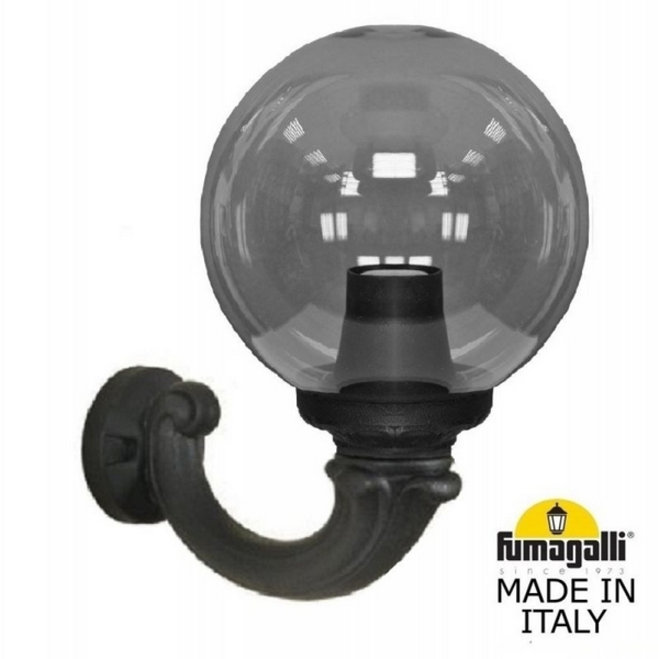 Настенный светильник уличный IP55 Fumagalli Ofir/G250. G25.132.000.AZE27 в форме шара — фото 1