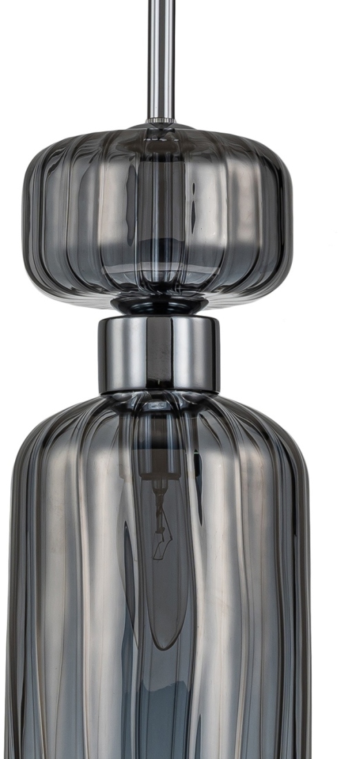 Подвесной светильник Escada Gloss 1141/1S Chrome/Smoke 1x60Вт E14, металл/стекло, хром/дымчатый — фото 4