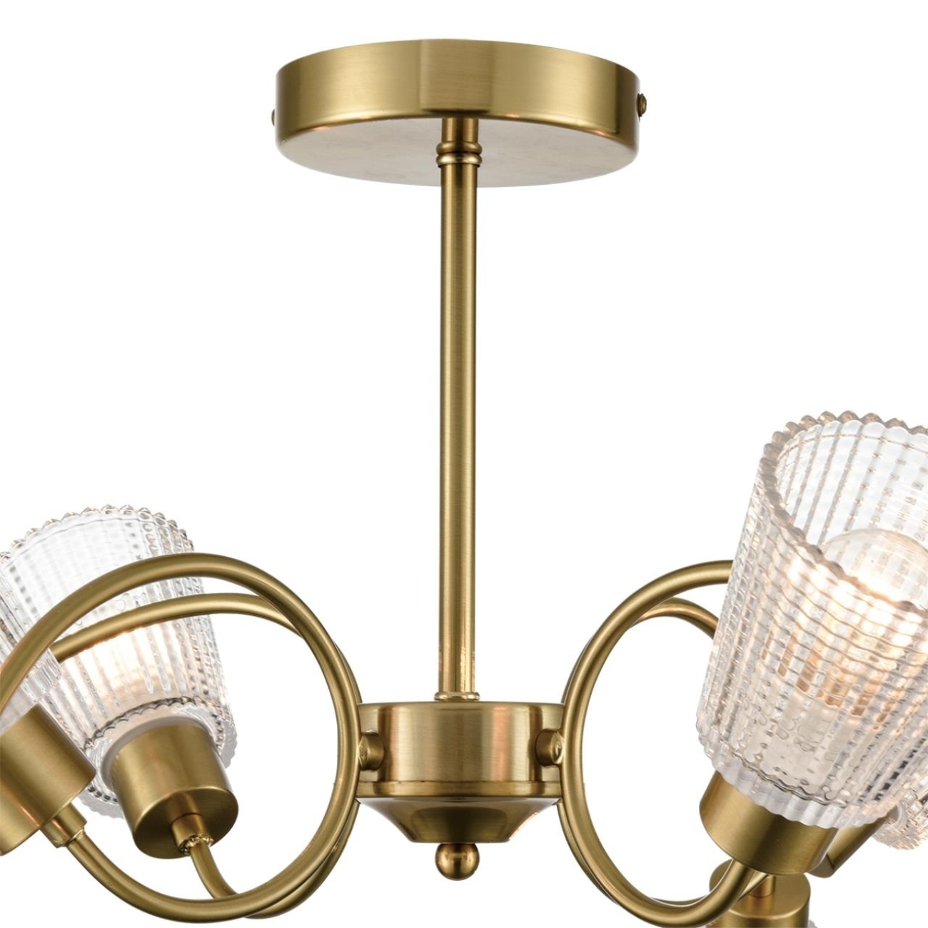 Потолочная люстра на штанге Lumion Imana 8154/8C медный/прозрачный, металл/стекло Е14 8*40W 220V — фото 4