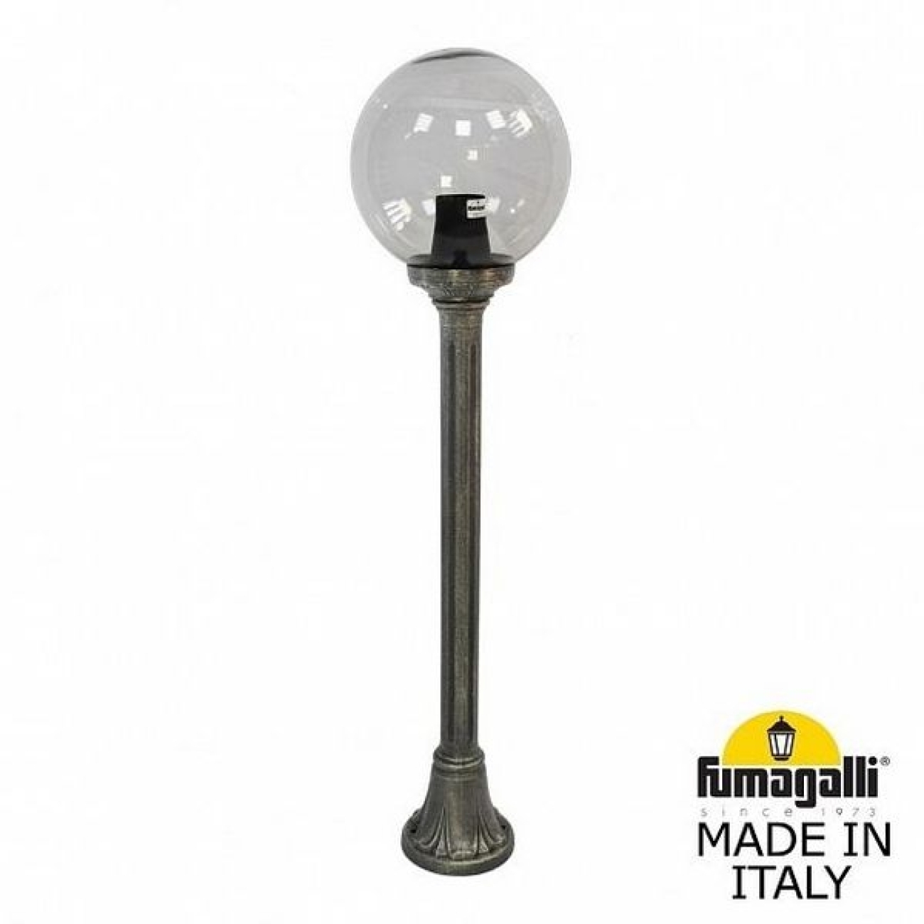 Наземный светильник IP55 уличный Fumagalli Mizar.R/G250. G25.151.000.BZE27 в форме шара — фото 1