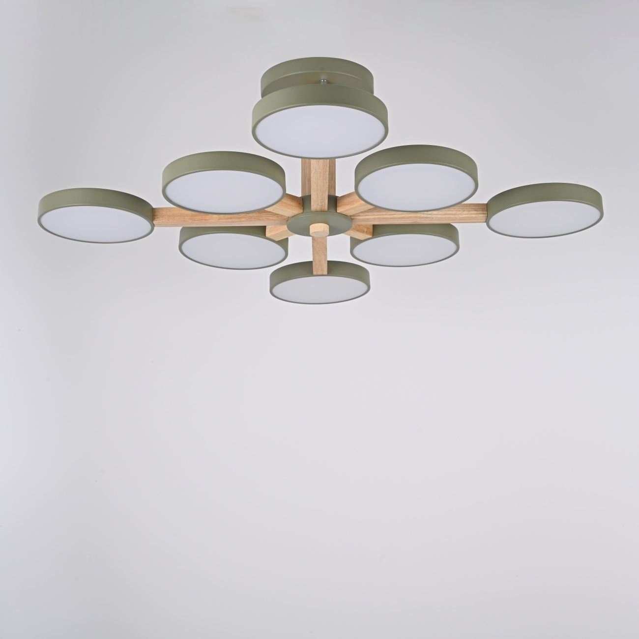 Потолочная люстра LED на штанге Turna L8 Khaki By ImperiumLoft Turna-B01 (Умный дом, Алиса) 228861-26 — фото 3