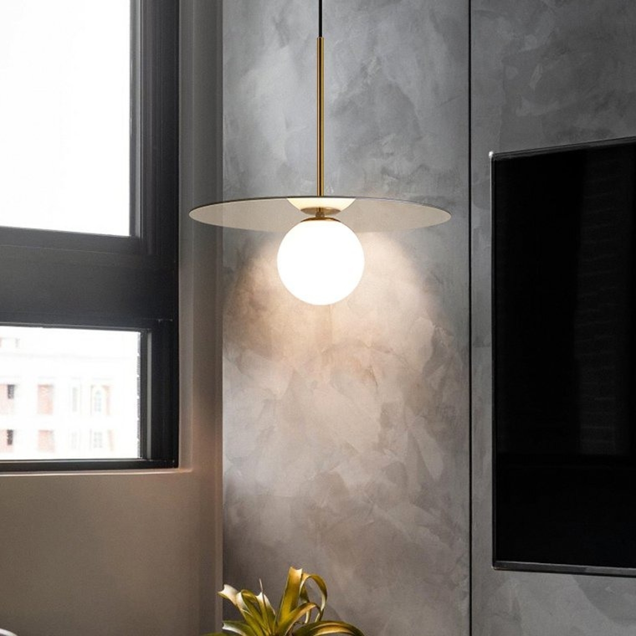 Подвесной светильник Tag M D35 Хром By ImperiumLoft Tag01 178424-26 в форме шара — фото 8