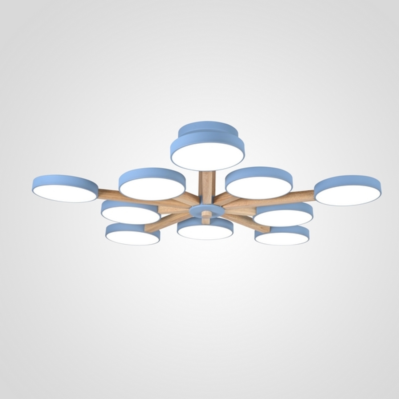 Потолочная люстра LED на штанге Turna L10 Blue By ImperiumLoft Turna-B01 (Умный дом, Алиса) 228854-26 — фото 1