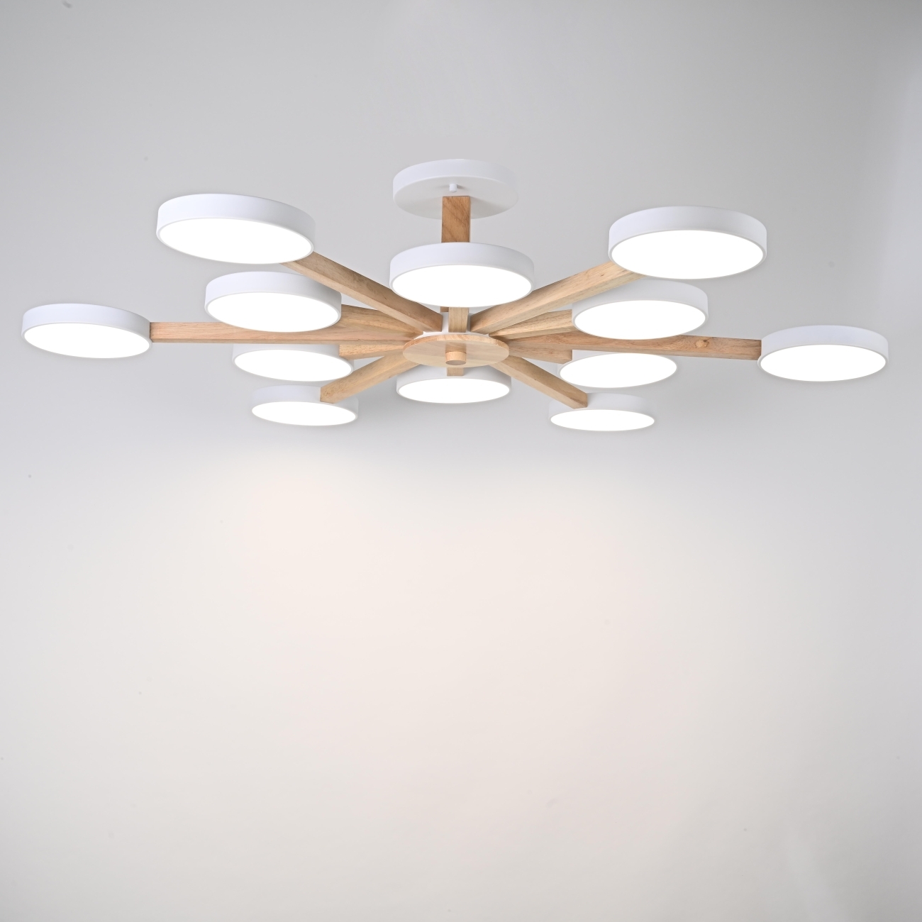 Потолочная люстра LED на штанге Turna L12 White By ImperiumLoft Turna-B01 (Умный дом, Алиса) 228851-26 — фото 6