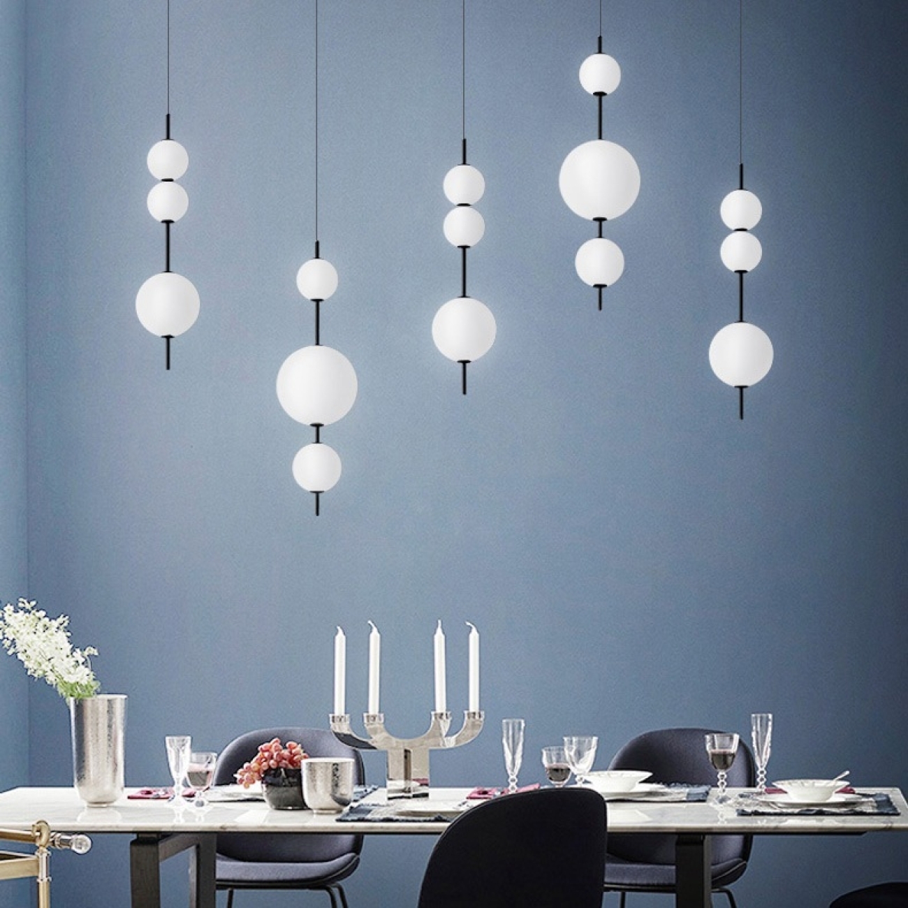 Подвесной светильник LED White Beads Pendant D50 By ImperiumLoft 40.2133-0 275303-22 шарики — фото 8