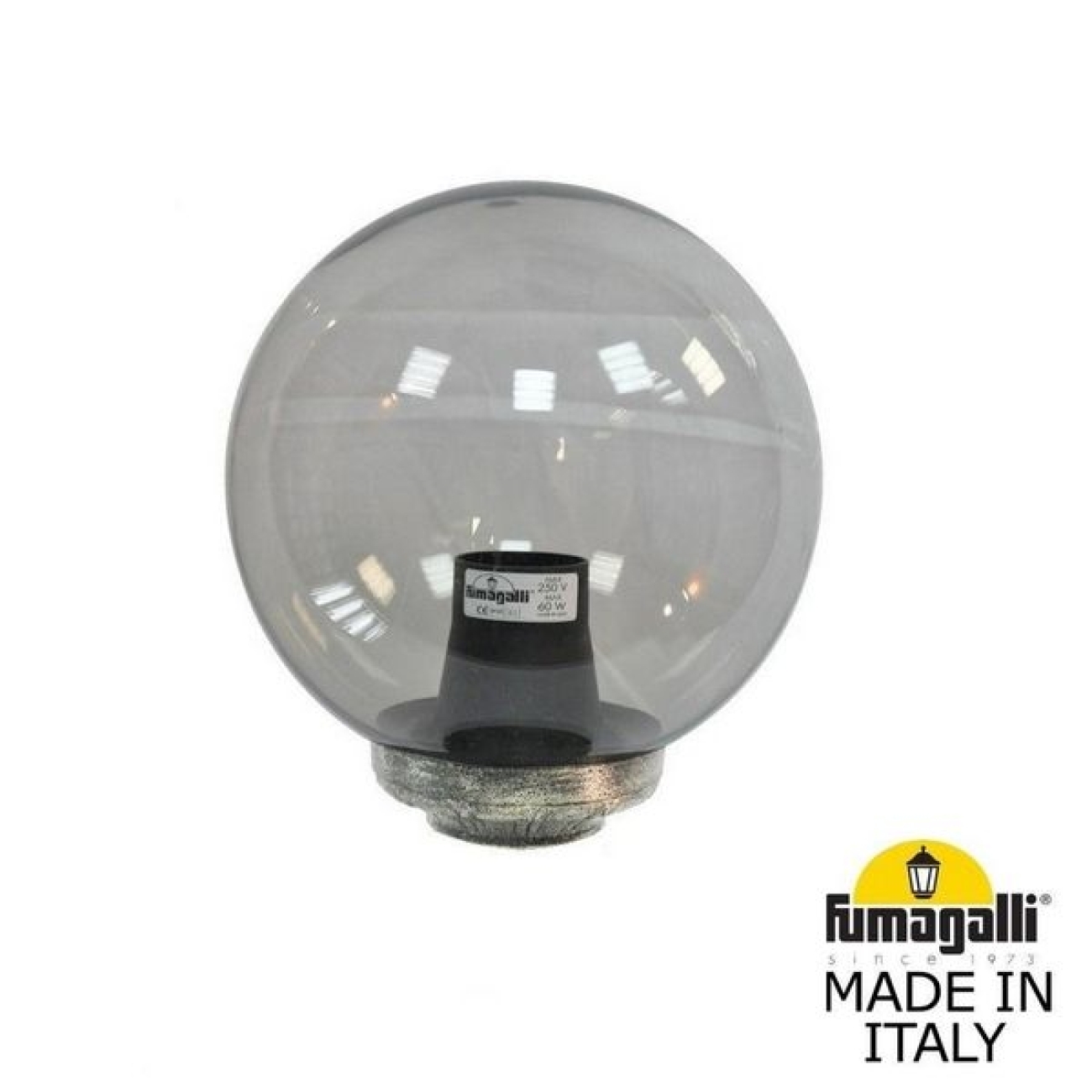 Наземный светильник IP55 на трубу Fumagalli Globe 250 Classic G25.B25.000.AZE27 в форме шара — фото 1