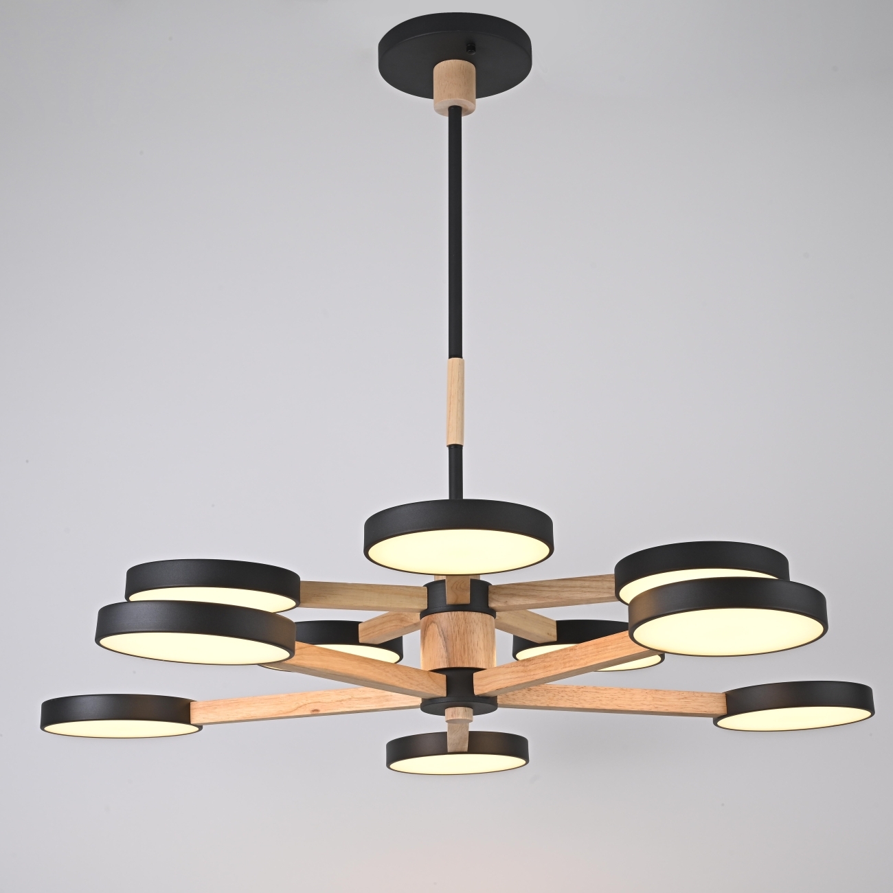 Потолочная люстра на штанге LED TURNA DBL L10 Black ImperiumLoft Turna-Dbl01 (229085-26, Умный дом, WiFi, голосовое управление) — фото 7