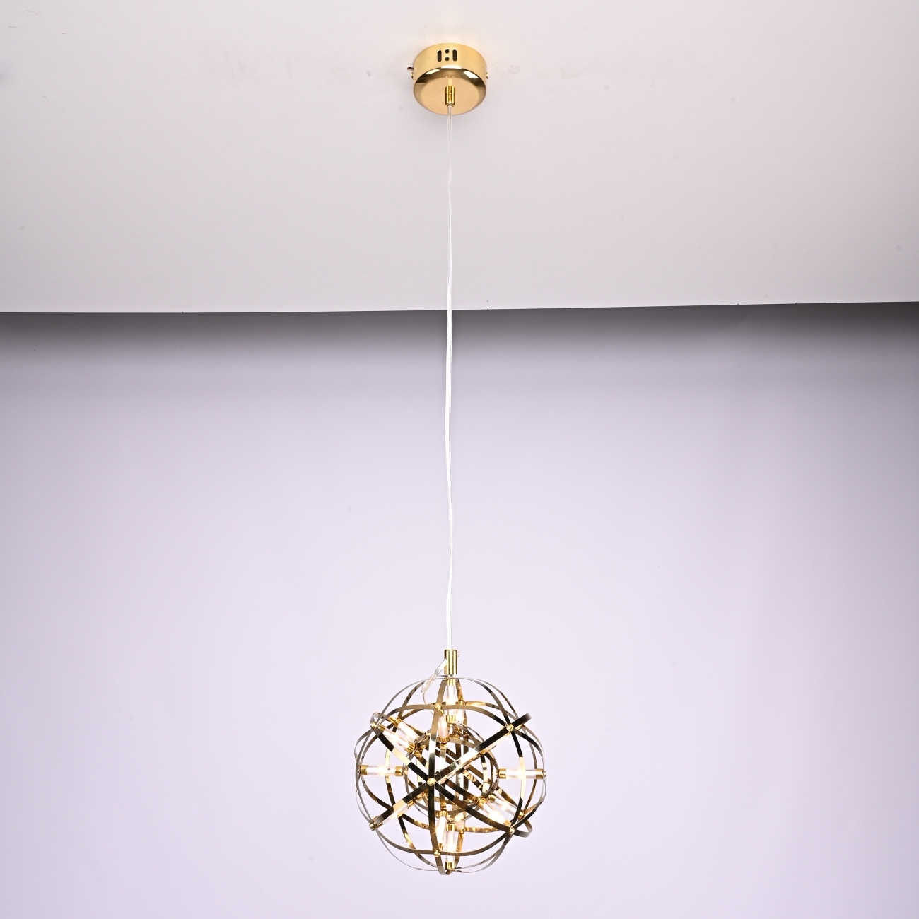 Подвесной светильник LED Mi Raimond Lamp D20 Gold By ImperiumLoft Mi_Raimond01 302461-22 в форме шара — фото 7