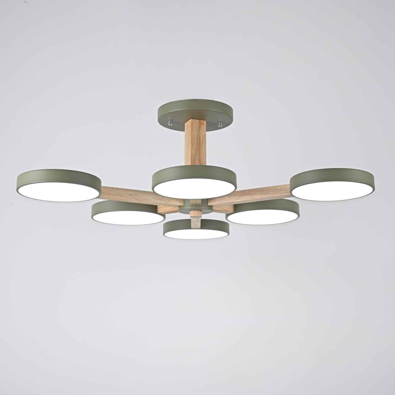 Потолочная люстра LED на штанге Turna L6 Khaki By ImperiumLoft Turna-B01 (Умный дом, Алиса) 228860-26 — фото 6