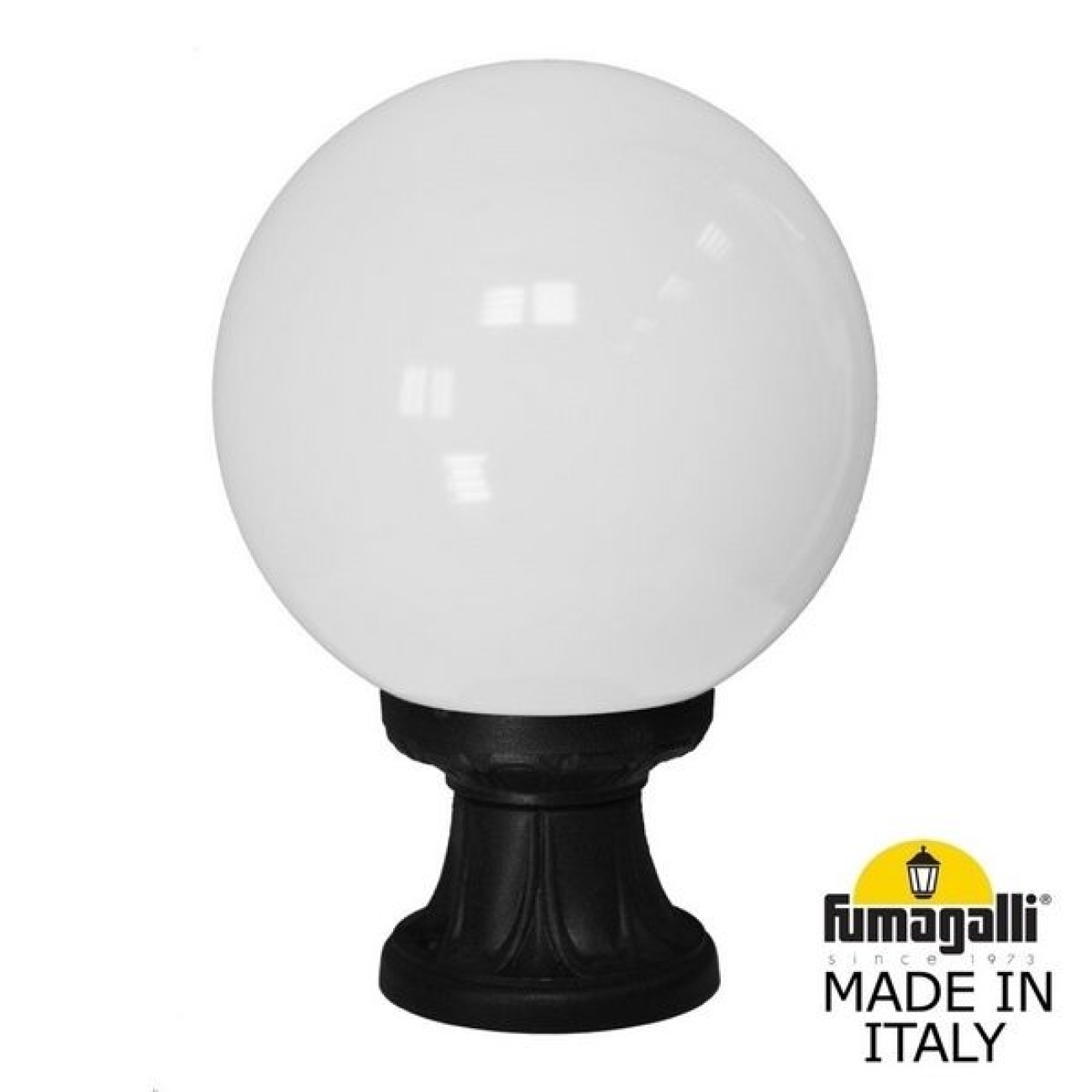 Наземный фонарь IP55 Fumagalli Globe 250 G25.110.000.AYE27 в форме шара — фото 1