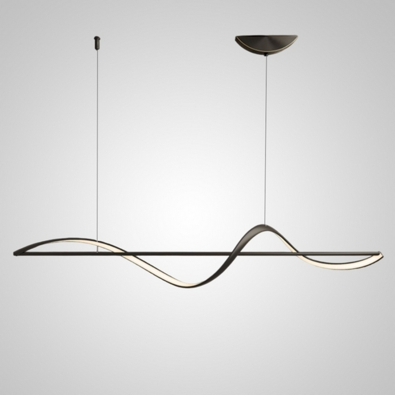 Подвесной светильник LED Adonis L140 Black By ImperiumLoft Adonis01 231525-23