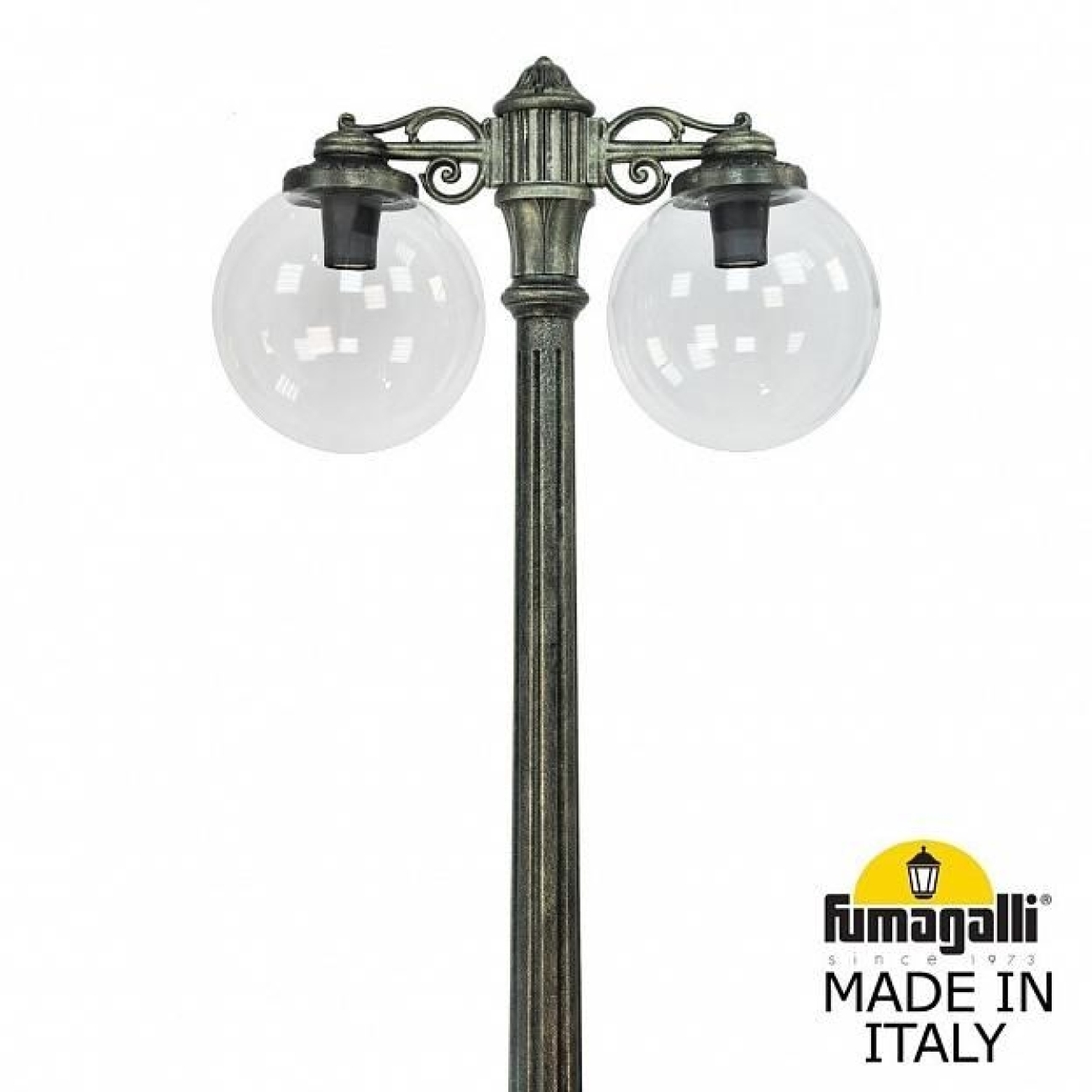 Наземный светильник IP55 уличный Fumagalli Ricu BISSO/G300 2L DN G30.157.S20.BXE27DN в форме шара — фото 2