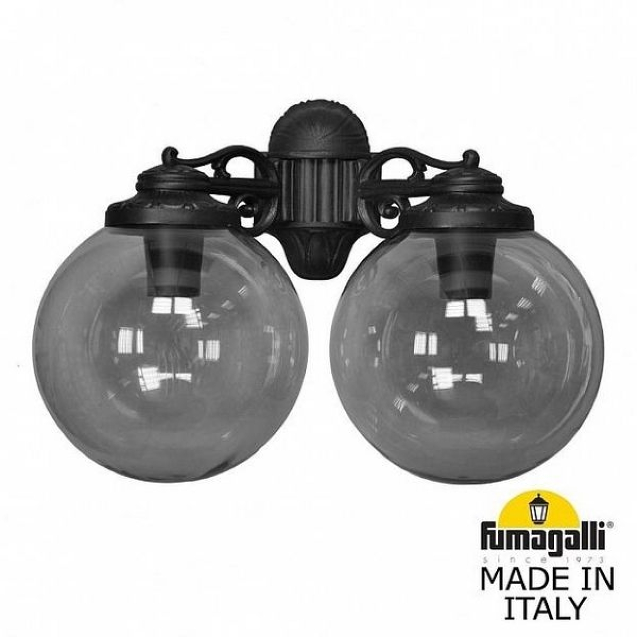 Настенный светильник уличный IP55 Fumagalli Porpora/G300. G30.141.000.AZE27DN в форме шара — фото 1