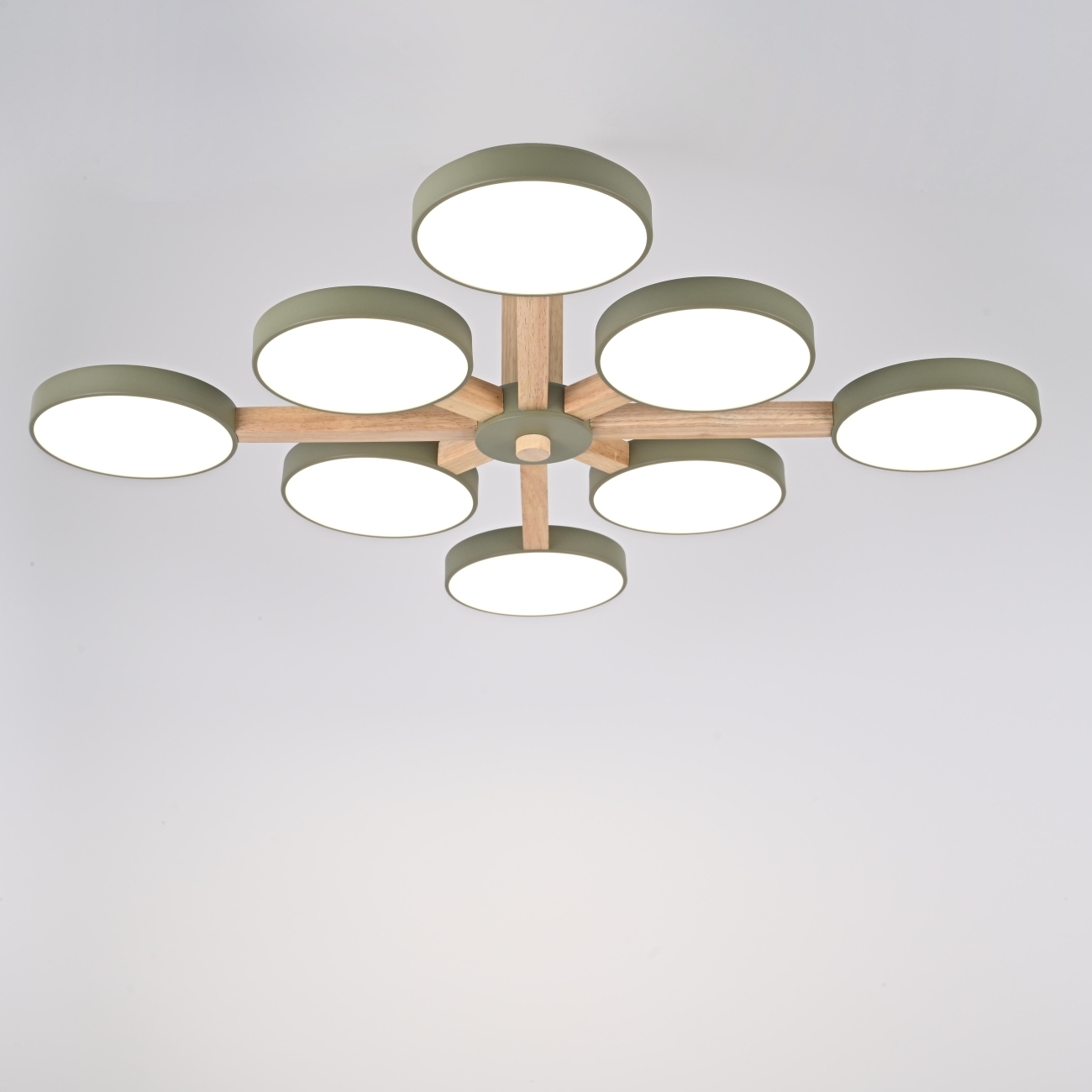 Потолочная люстра LED на штанге Turna L8 Khaki By ImperiumLoft Turna-B01 (Умный дом, Алиса) 228861-26 — фото 2