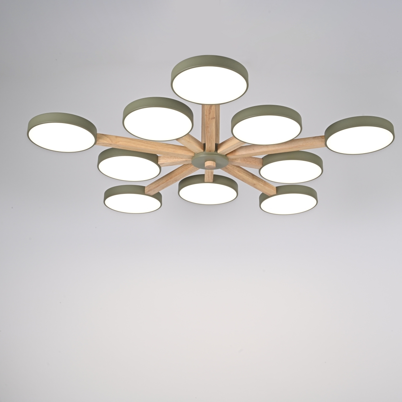 Потолочная люстра LED на штанге Turna L10 Khaki By ImperiumLoft Turna-B01 (Умный дом, Алиса) 228862-26 — фото 4