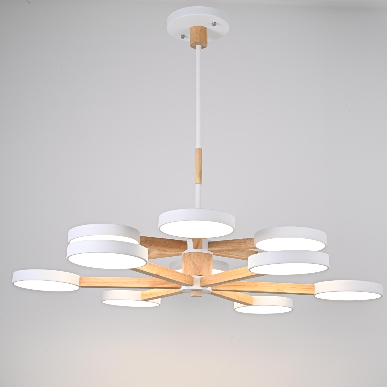 Потолочная люстра LED на штанге Turna Dbl L12 White By ImperiumLoft Turna-Dbl01 (Умный дом, Алиса) 229080-26 — фото 2