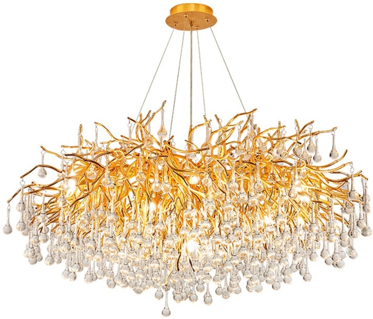 Подвесная люстра LED Droplet Chandelier Circle D80 By ImperiumLoft 40,2695 213701-22 — фото 3