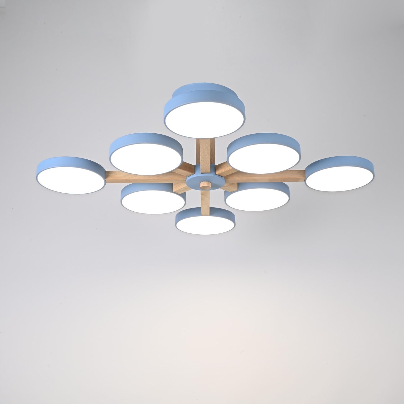 Потолочная люстра LED на штанге Turna L8 Blue By ImperiumLoft Turna-B01 (Умный дом, Алиса) 228853-26 — фото 7