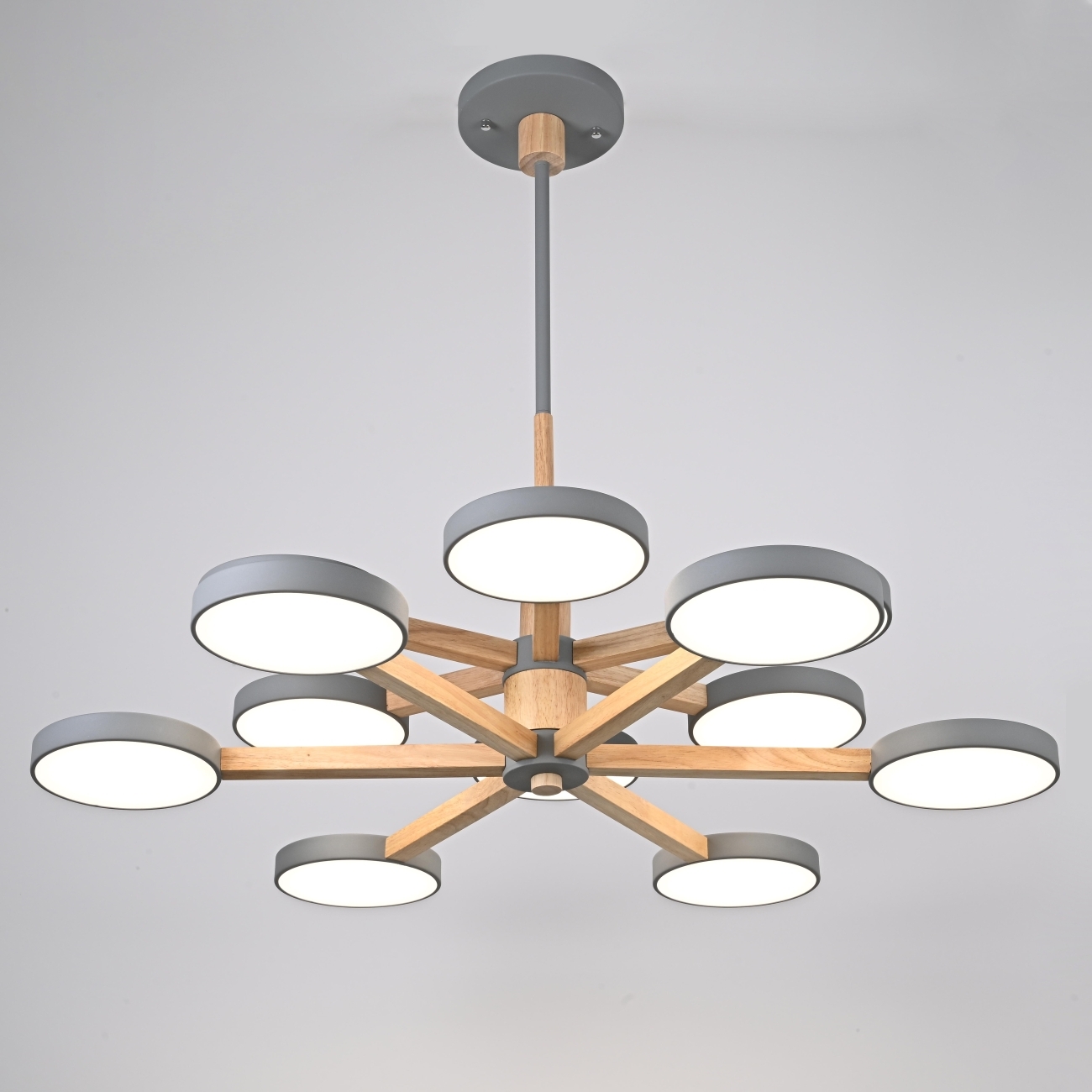 Потолочная люстра LED на штанге Turna Dbl L12 Gray By ImperiumLoft Turna-Dbl01 (Умный дом) 229089-26 — фото 7