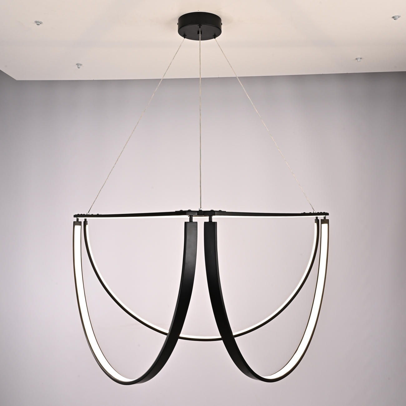 Подвесной светильник LED с пультом Solana Light 3 Black By ImperiumLoft Solana-Light01 302463-23 — фото 2