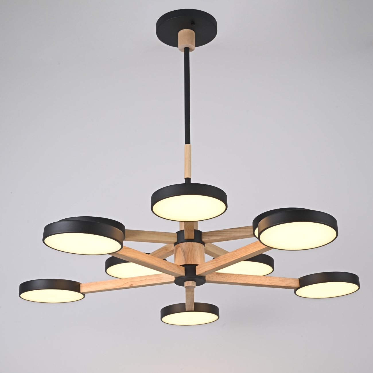 Потолочная люстра на штанге LED TURNA DBL L10 Black ImperiumLoft Turna-Dbl01 (229085-26, Умный дом, WiFi, голосовое управление) — фото 6