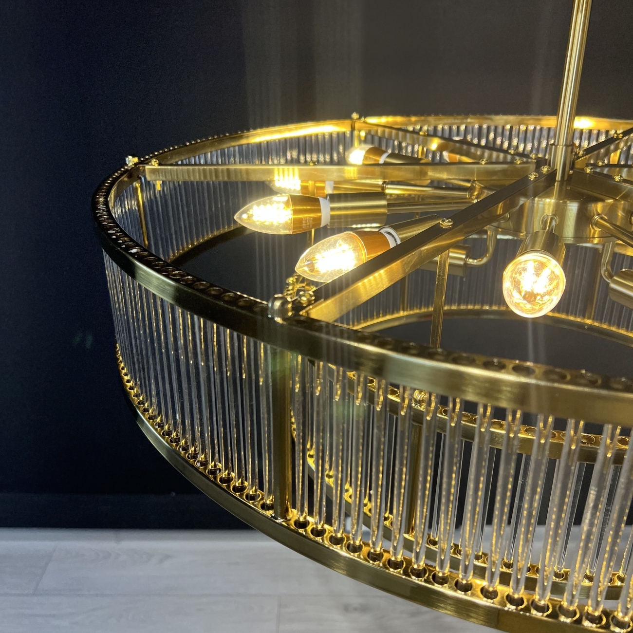 Потолочная люстра на штанге Rh Marais Round Chandelier D120 By ImperiumLoft 40,2668 228943-22 — фото 7