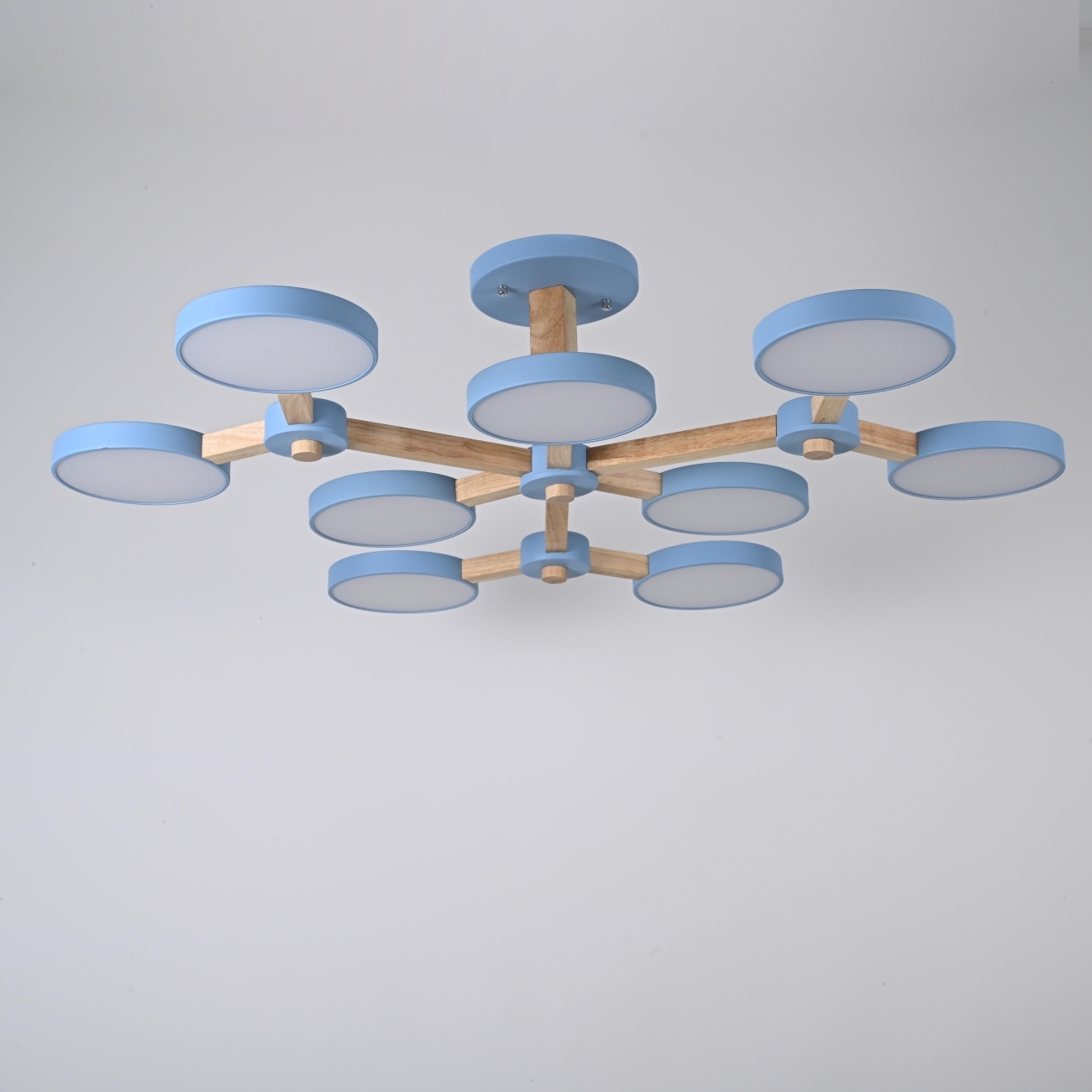 Потолочная люстра на штанге LED TURNA Голубой ImperiumLoft Turna-X01 (178302-26, Умный дом, WiFi, голосовое управление) — фото 2