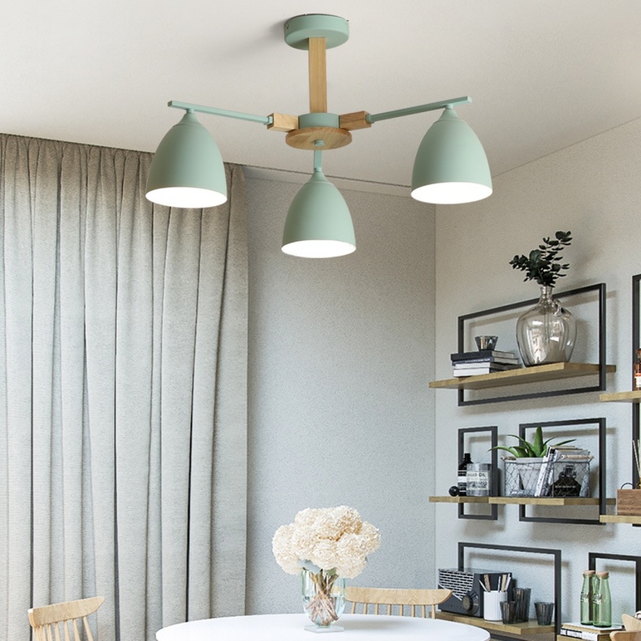 Потолочная люстра на штанге Noa 3 Mint By By ImperiumLoft Noa01 183466-26 — фото 7