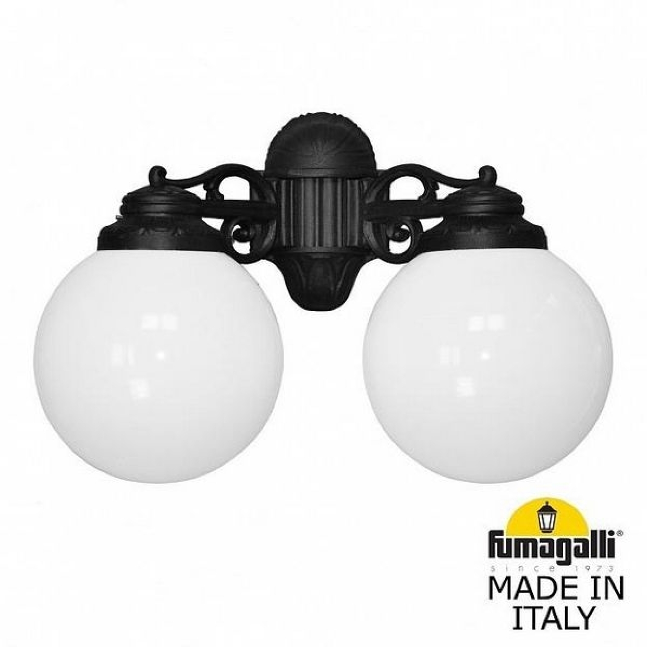 Настенный светильник уличный IP55 Fumagalli Porpora/G250. G25.141.000.AYE27DN в форме шара — фото 1