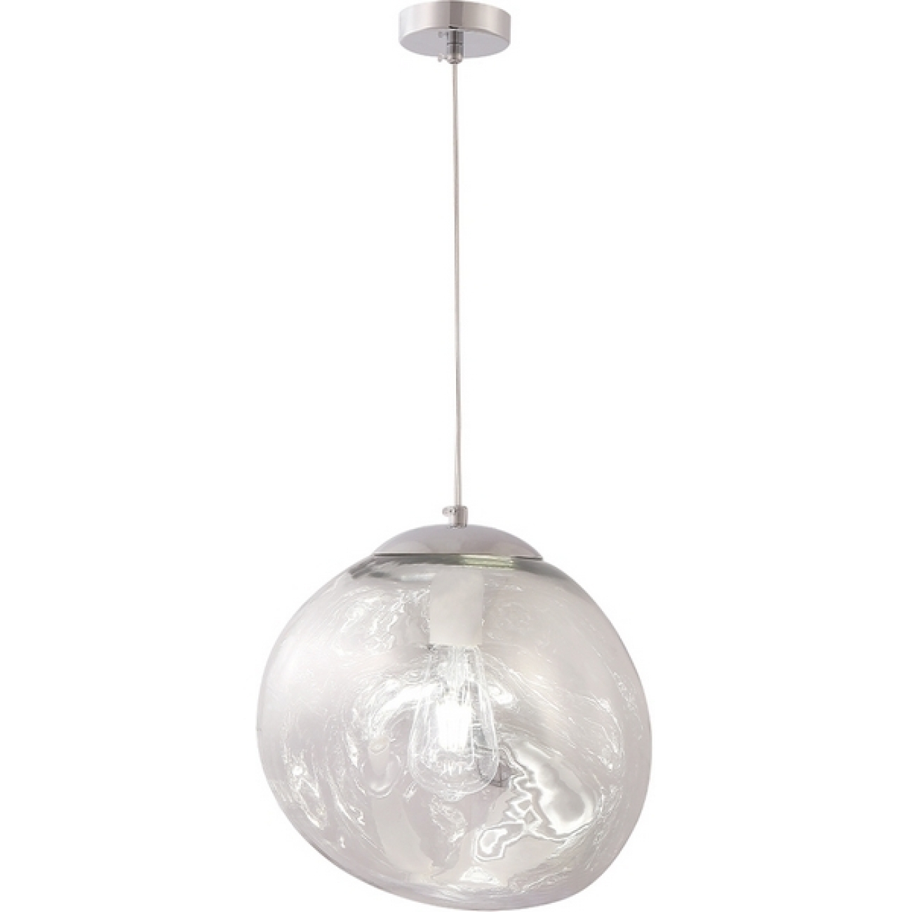 Подвесной светильник Crystal Lux MALAGA MALAGA SP1 D280 CHROME — фото 1