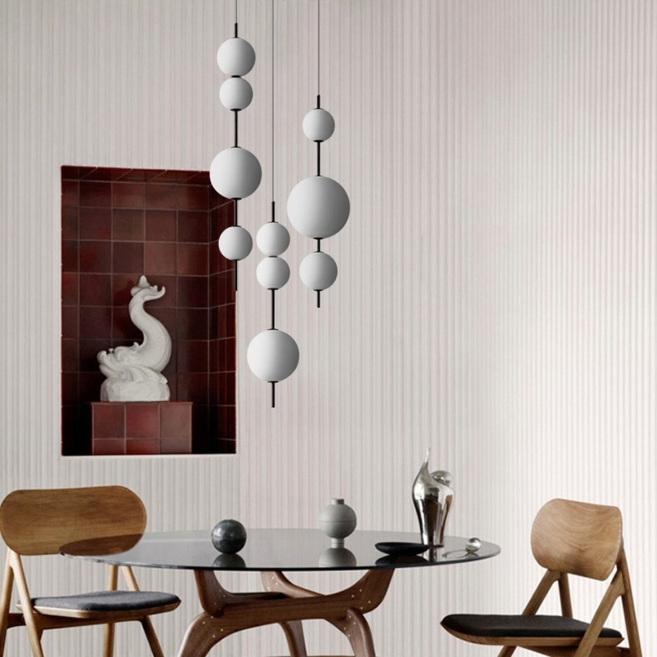 Подвесной светильник LED White Beads Pendant D50 By ImperiumLoft 40.2133-0 275303-22 шарики — фото 4