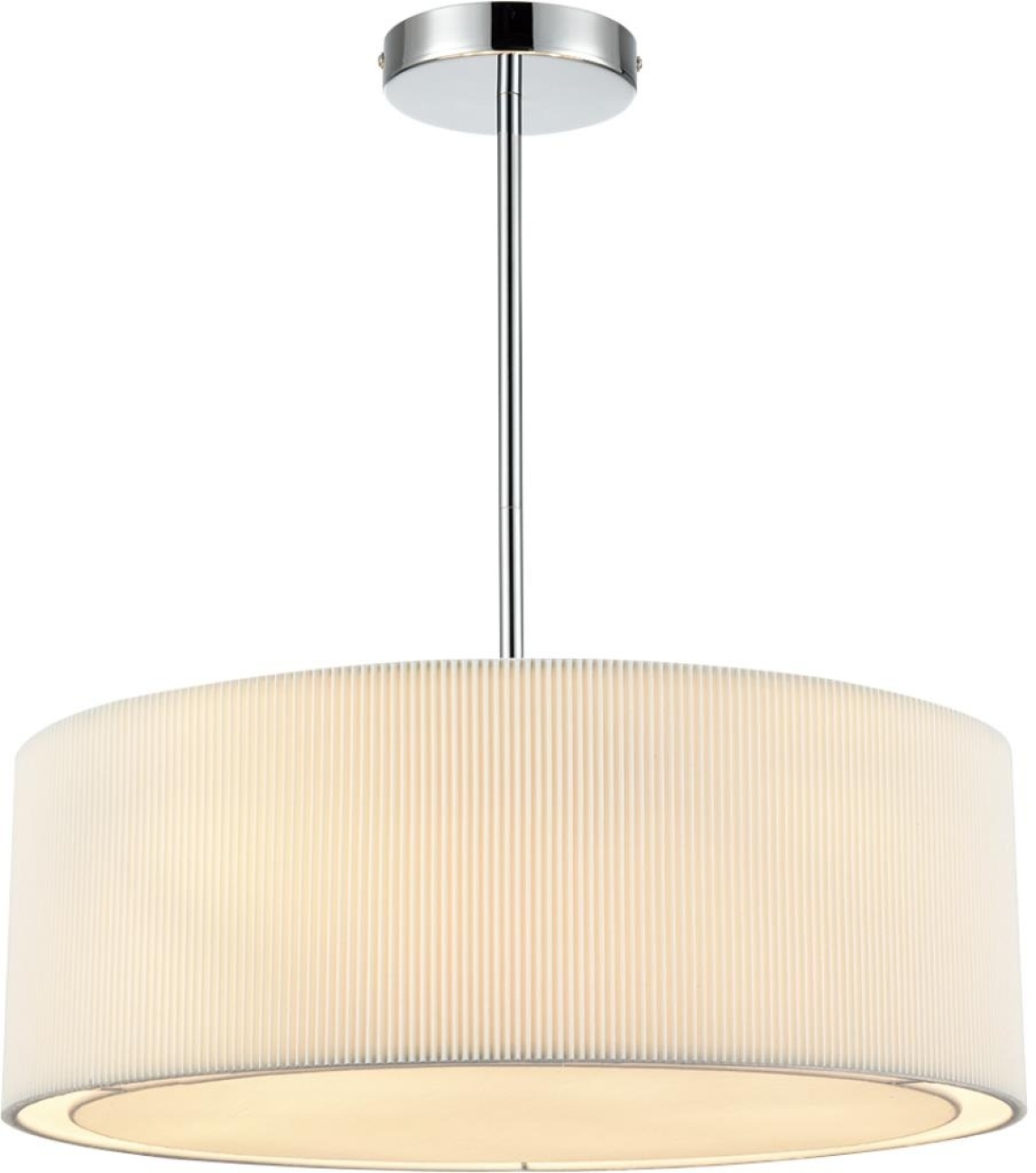 Потолочная люстра на штанге Lumion Zigrisa 8110/5 хром/белый, металл/текстиль E14 5*40W 220V — фото 5