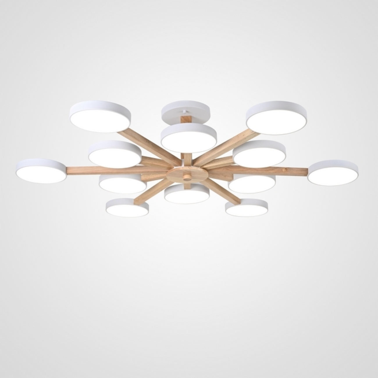 Потолочная люстра LED на штанге Turna L12 White By ImperiumLoft Turna-B01 (Умный дом, Алиса) 228851-26 — фото 1