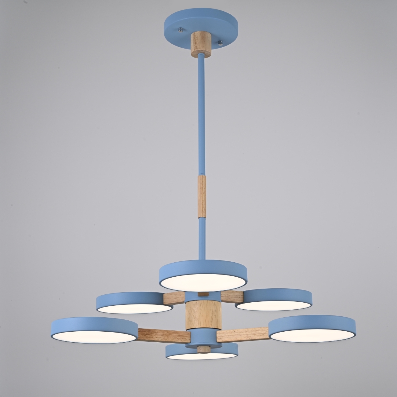 Потолочная люстра LED на штанге Turna Dbl L6 Blue By ImperiumLoft Turna-Dbl01 (Умный дом, Алиса) 229090-26 — фото 7