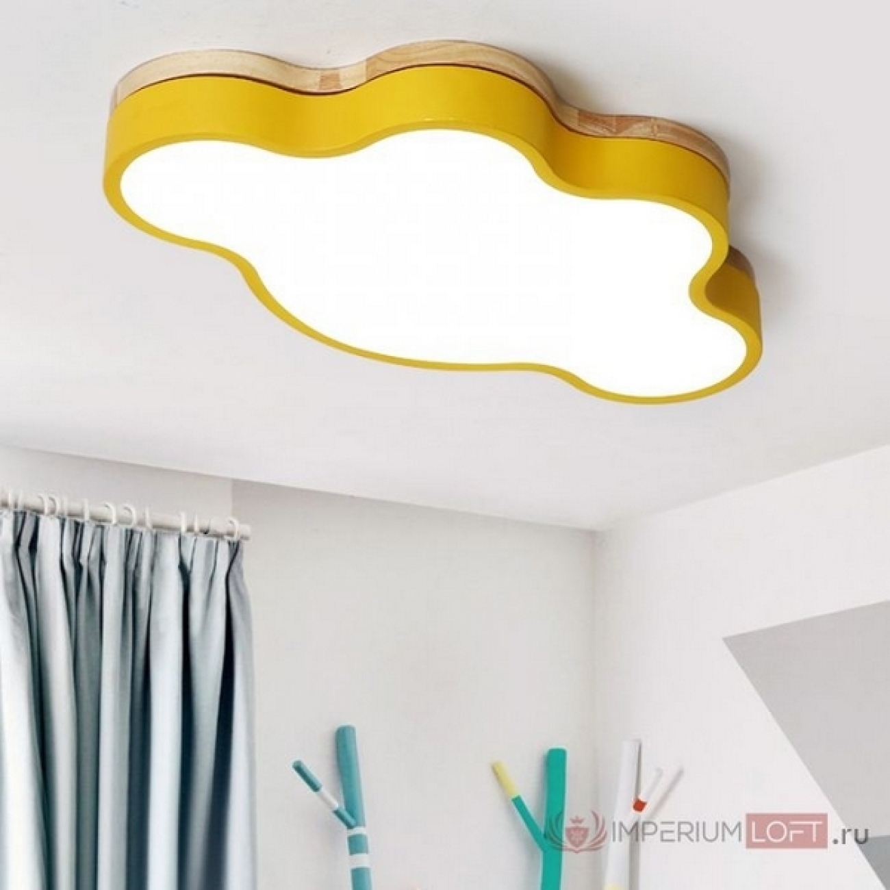 Потолочный светильник LED для детской Cloud Eco D63 Yellow By ImperiumLoft Cloud-Eco01 (Умный дом, Алиса) 189510-26
