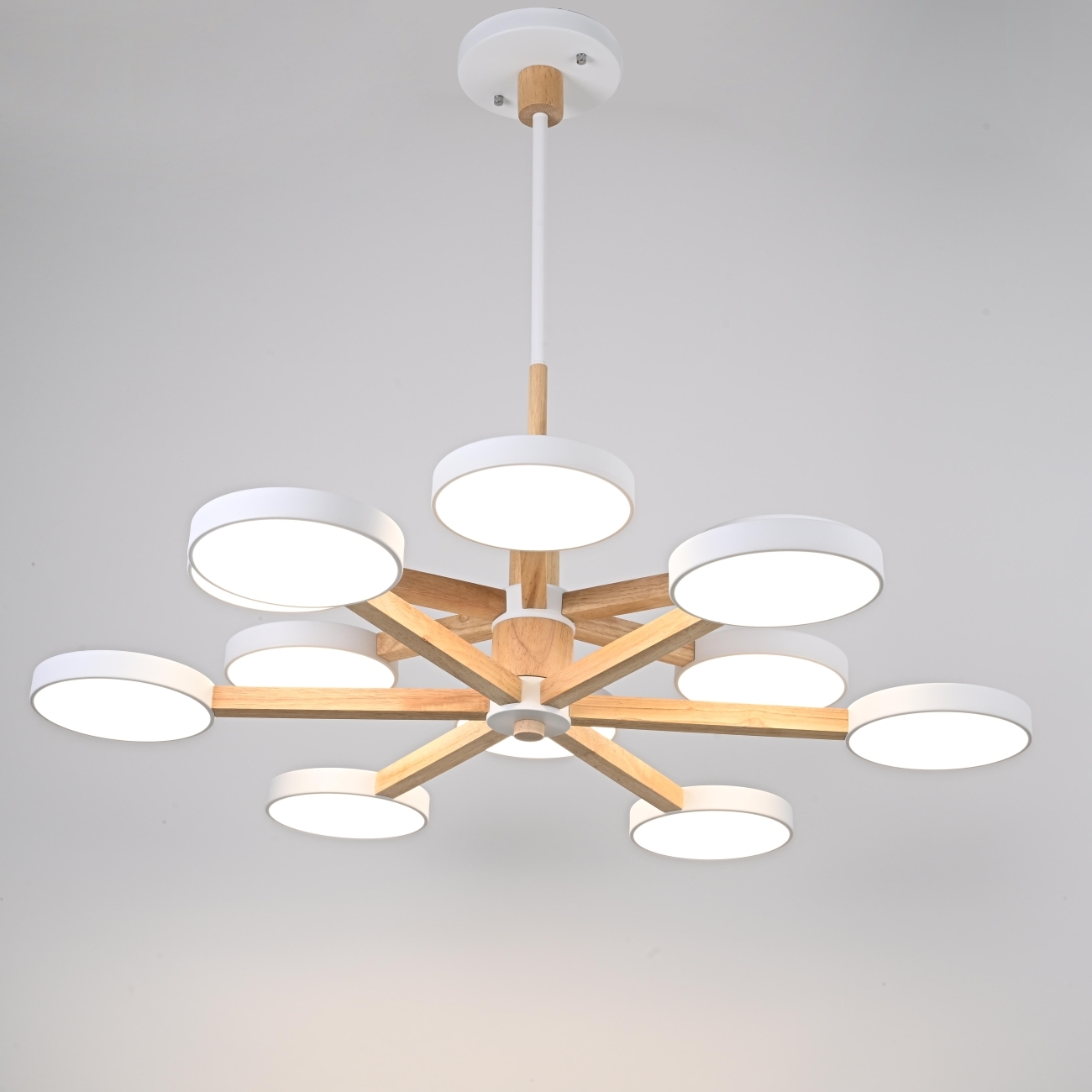 Потолочная люстра LED на штанге Turna Dbl L12 White By ImperiumLoft Turna-Dbl01 (Умный дом, Алиса) 229080-26 — фото 3