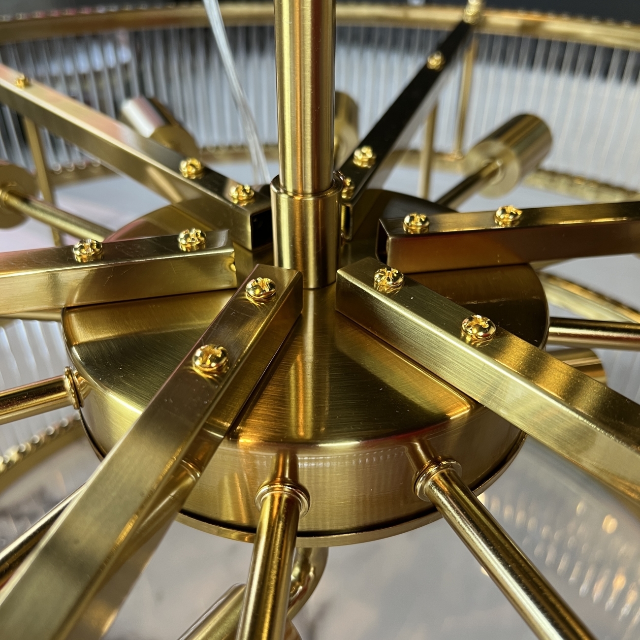 Потолочная люстра на штанге Rh Marais Round Chandelier D120 By ImperiumLoft 40,2668 228943-22 — фото 8