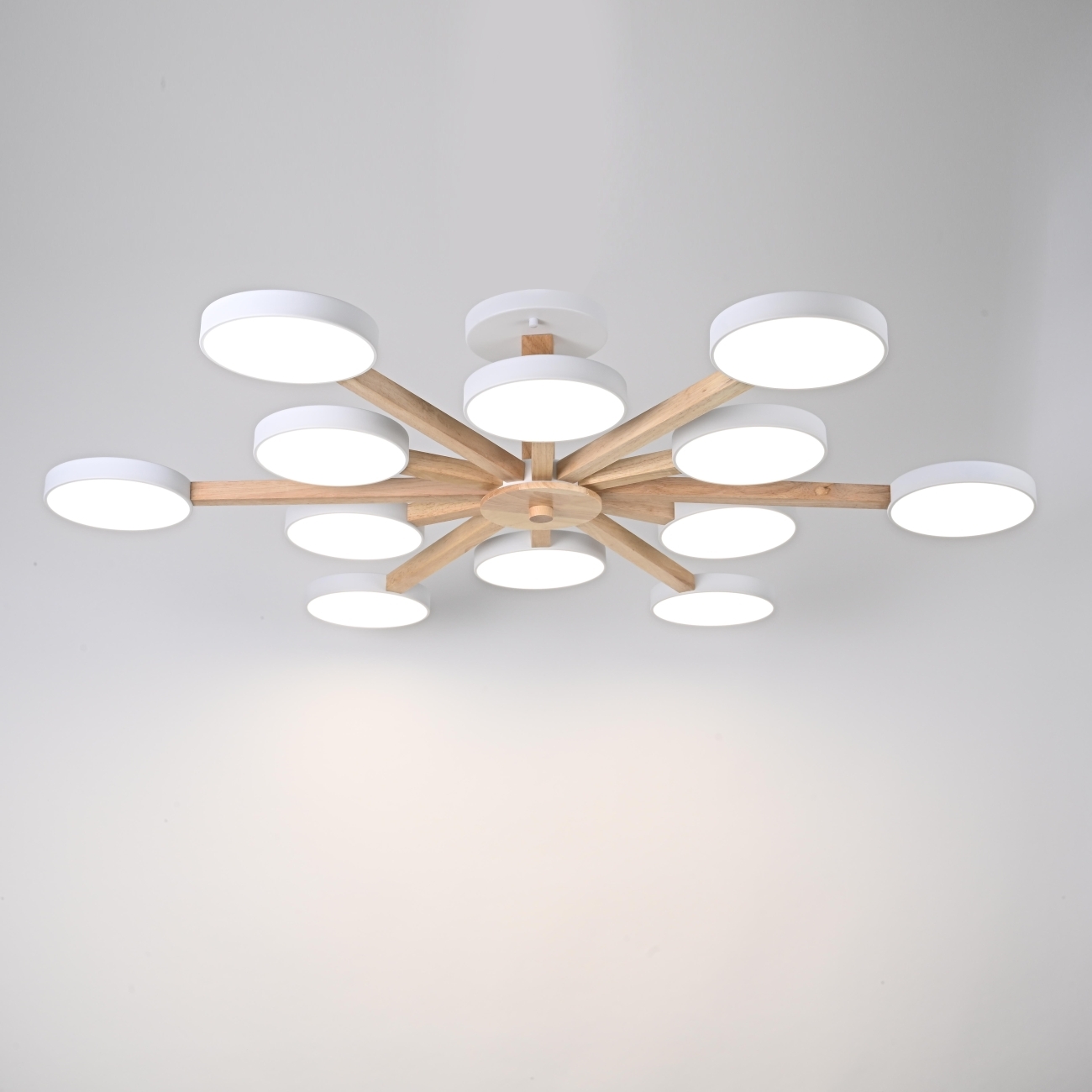 Потолочная люстра LED на штанге Turna L12 White By ImperiumLoft Turna-B01 (Умный дом, Алиса) 228851-26 — фото 7