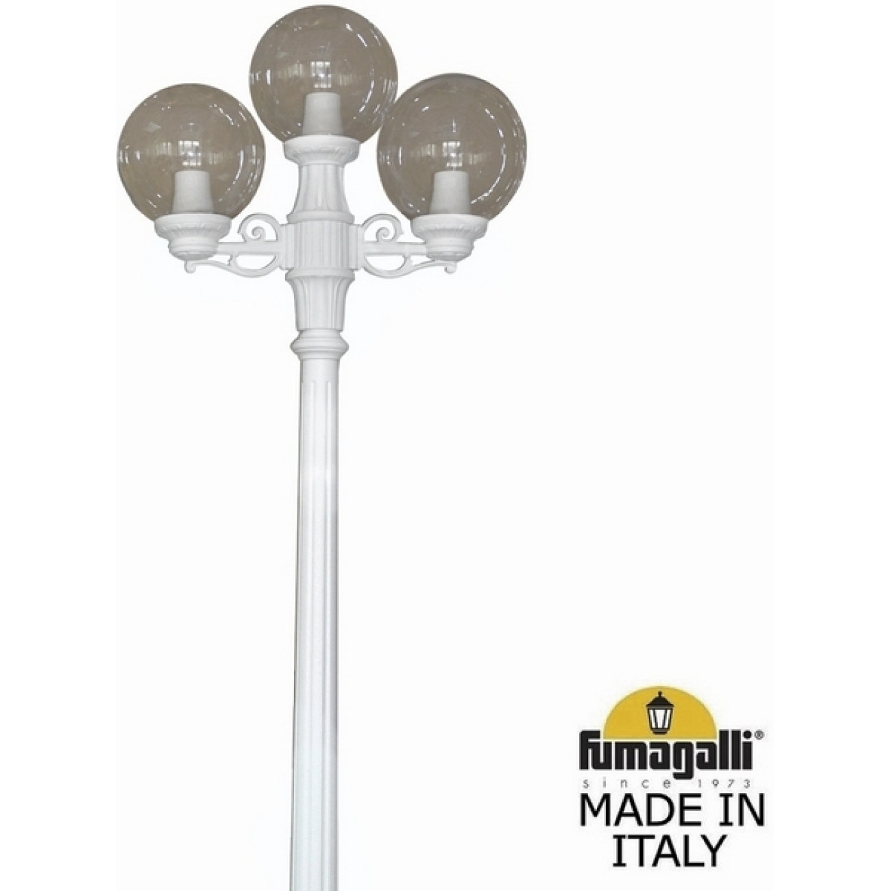 Наземный светильник IP55 уличный Fumagalli Ricu BISSO/G250 2L+1. G25.157.S21.WZE27 в форме шара — фото 1