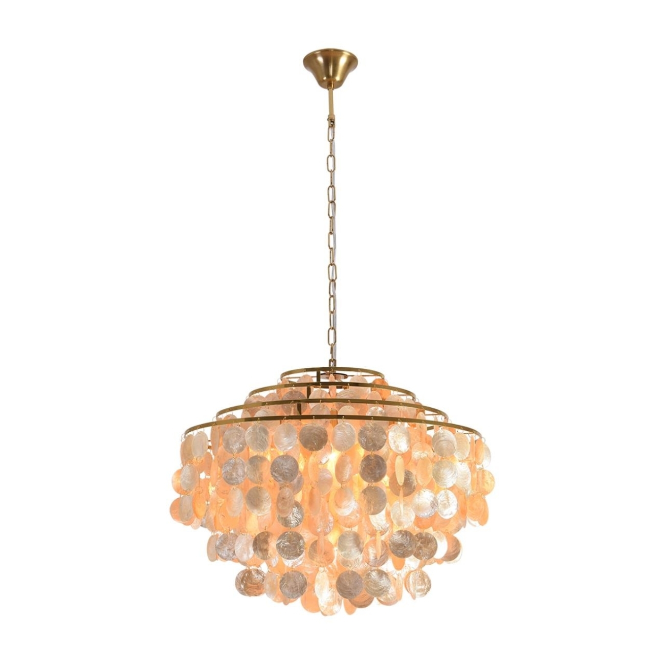 Подвесная люстра Lumion Shella 8386/6 бронза/перламутровый, металл/ракушка E14 6*40W 220V — фото 5