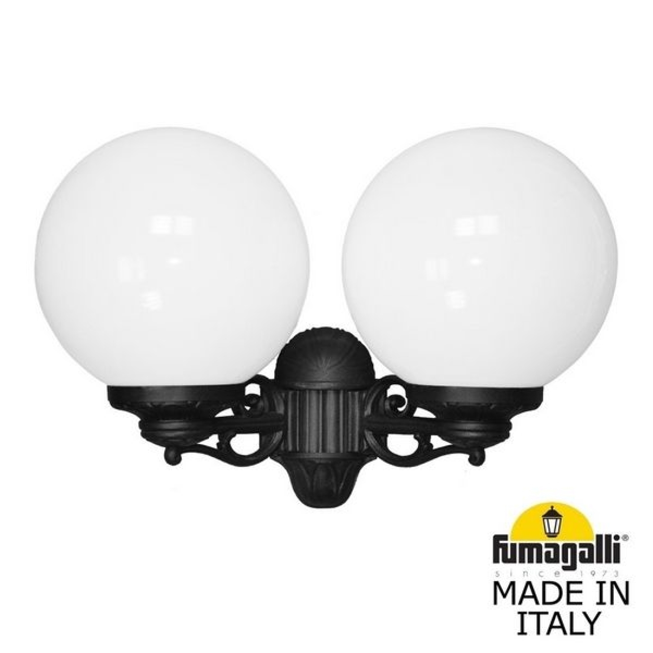 Настенный светильник уличный IP55 Fumagalli Porpora/G300. G30.141.000.AYE27 в форме шара — фото 1