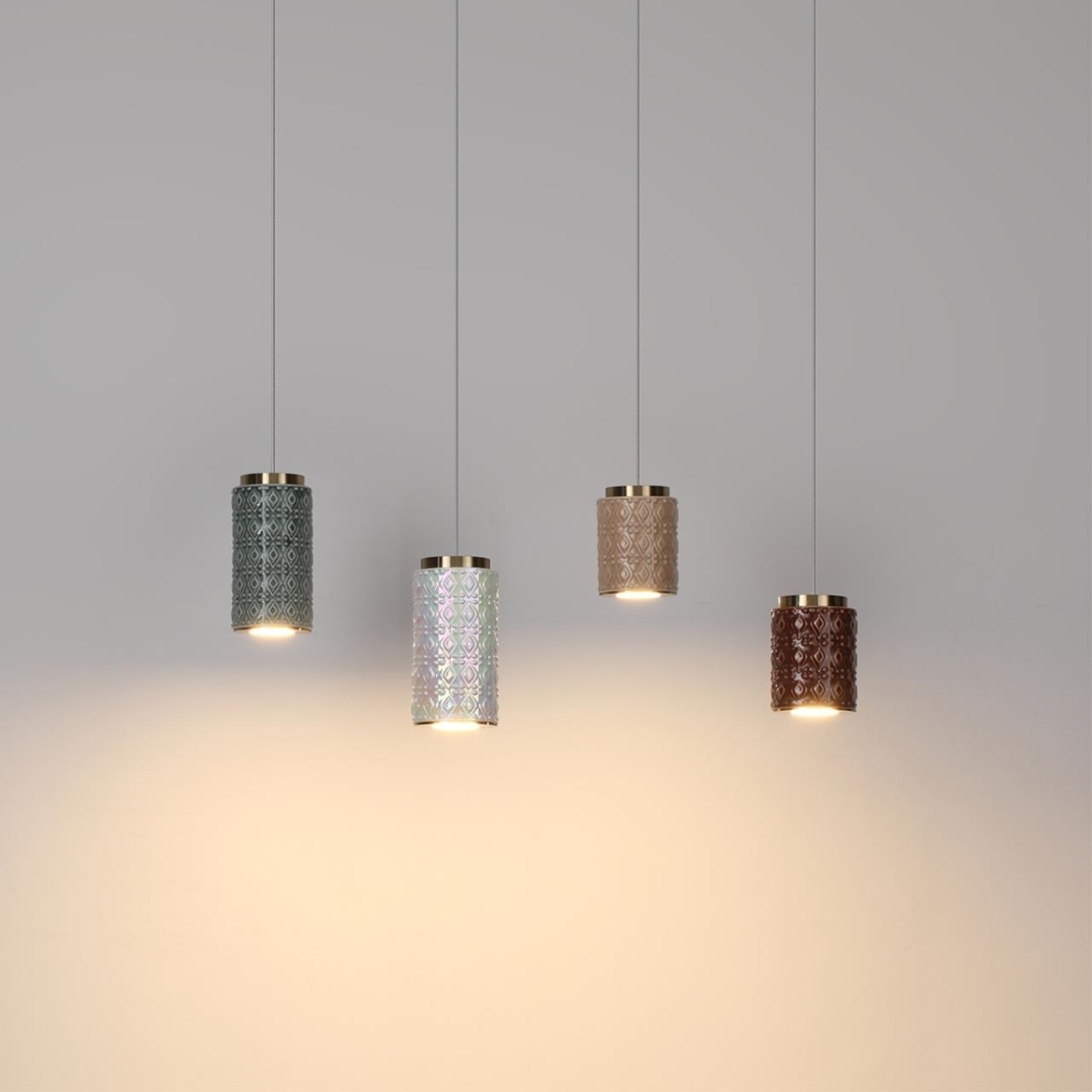 Подвесной светильник светодиодный Odeon Light Lulu 5453/5LA светлая бронза/коричневый/металл/керамика/акрил LED 5W 3000K — фото 5