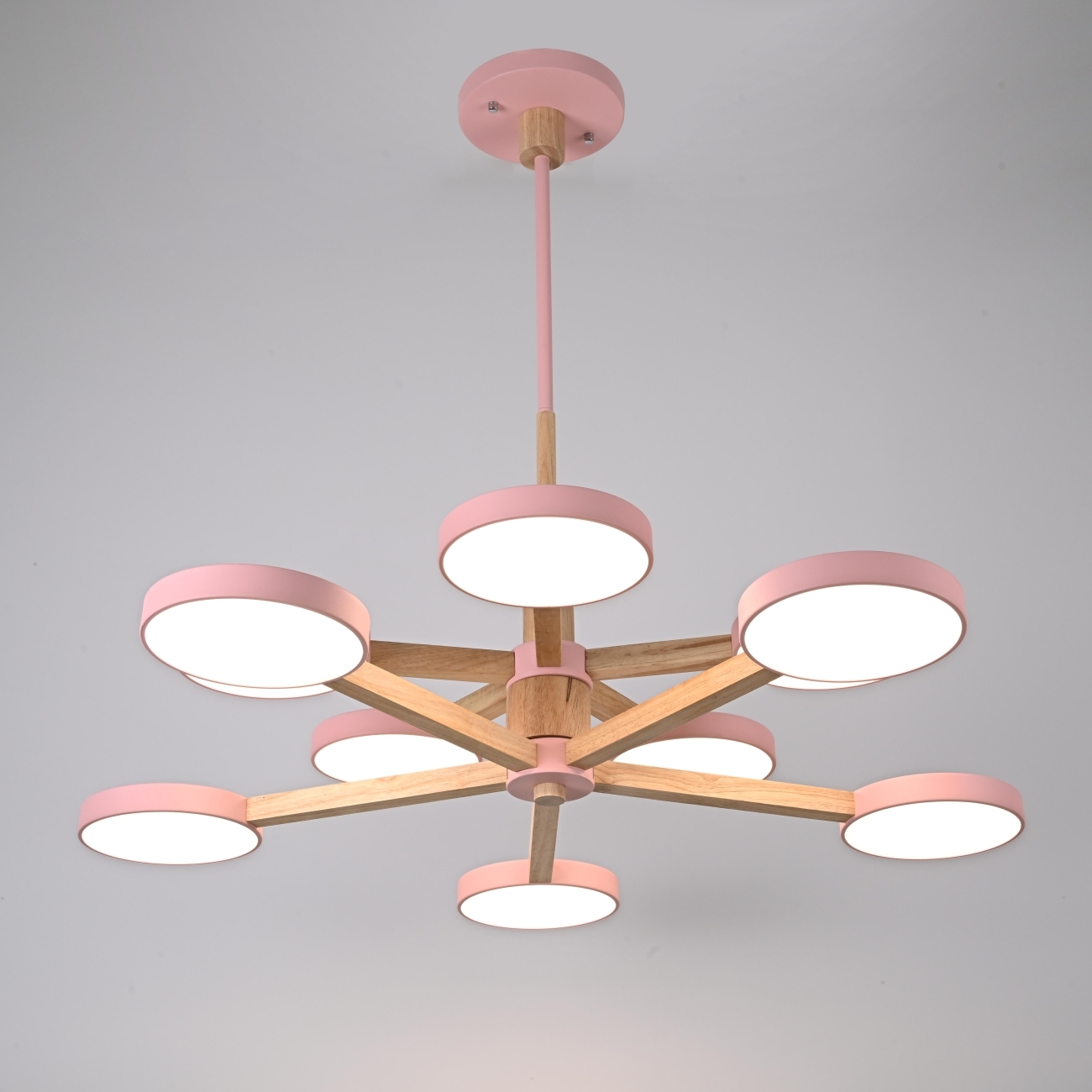 Потолочная люстра на штанге LED TURNA DBL L10 Pink ImperiumLoft Turna-Dbl01 (229082-26, Умный дом, WiFi, голосовое управление) — фото 7