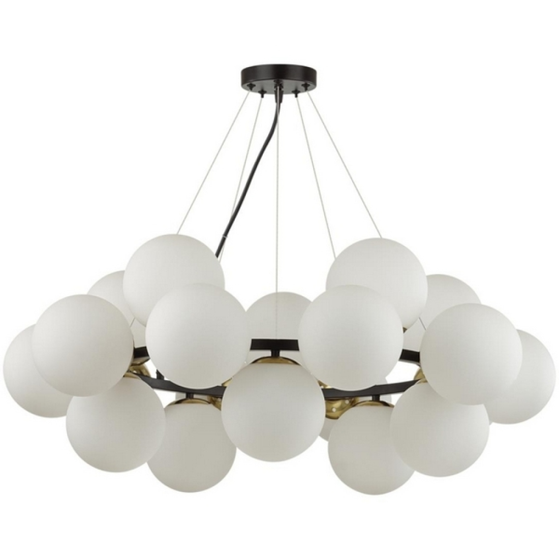Подвесная люстра Lumion Melona 6508/20 черный, белый, бронза E14 20*40W 220V
