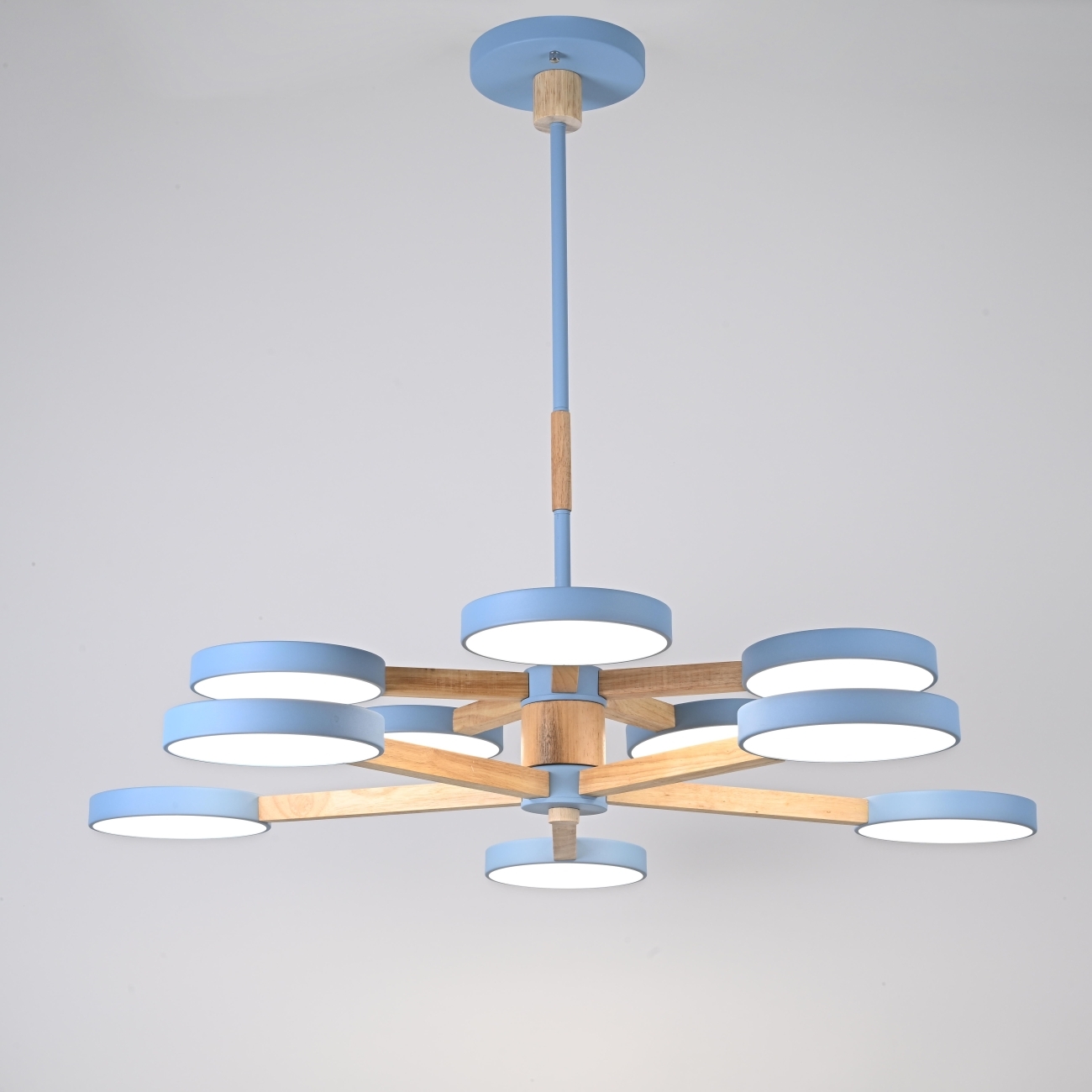 Потолочная люстра на штанге LED TURNA DBL L10 Blue ImperiumLoft Turna-Dbl01 (229091-26, Умный дом, WiFi, голосовое управление) — фото 7